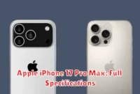 Apple iPhone 17 Pro Max: Full Specifications