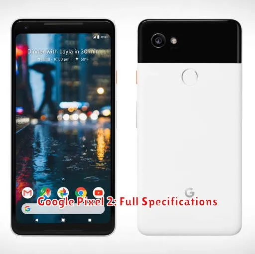 Google Pixel 2: Full Specifications
