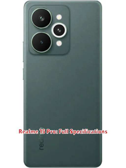 Realme 15 Pro: Full Specifications