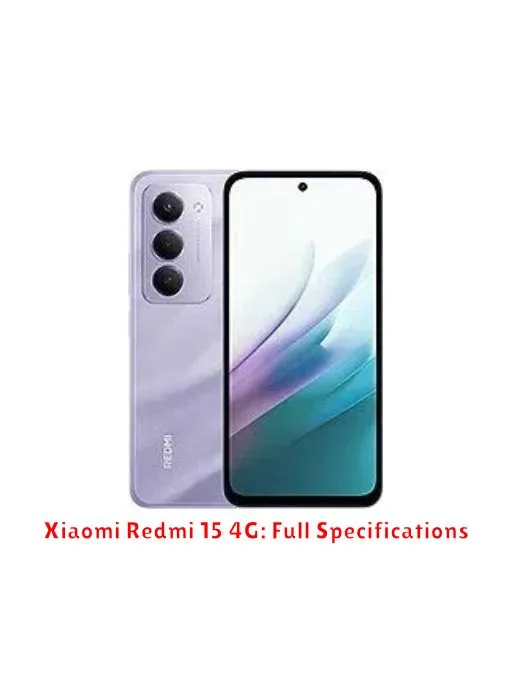 Xiaomi Redmi 15 4G: Full Specifications